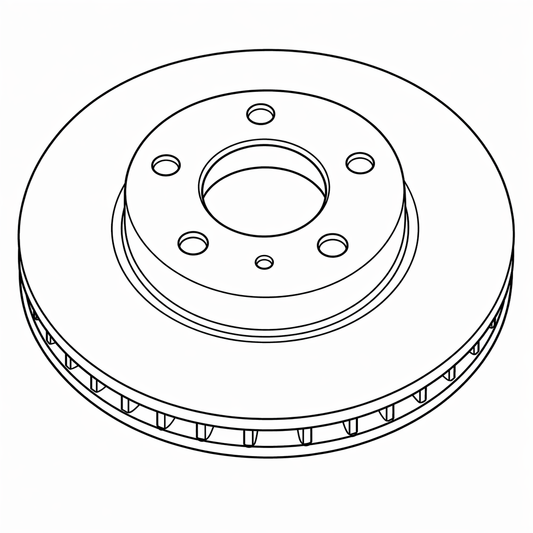 Kia Signature Line Front Brake Rotor for 2018-2023 Rio & Rio5 51712-H8500 SL
