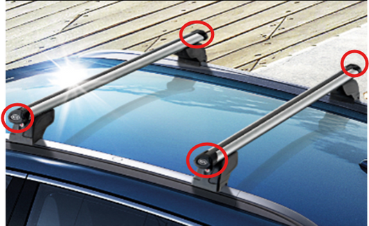 Kia Cross Bar End Caps - Pack of 4 66211ADE99AEC